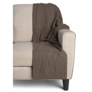 BERKSHIRE BLANKET Merino Wool Throw Brown